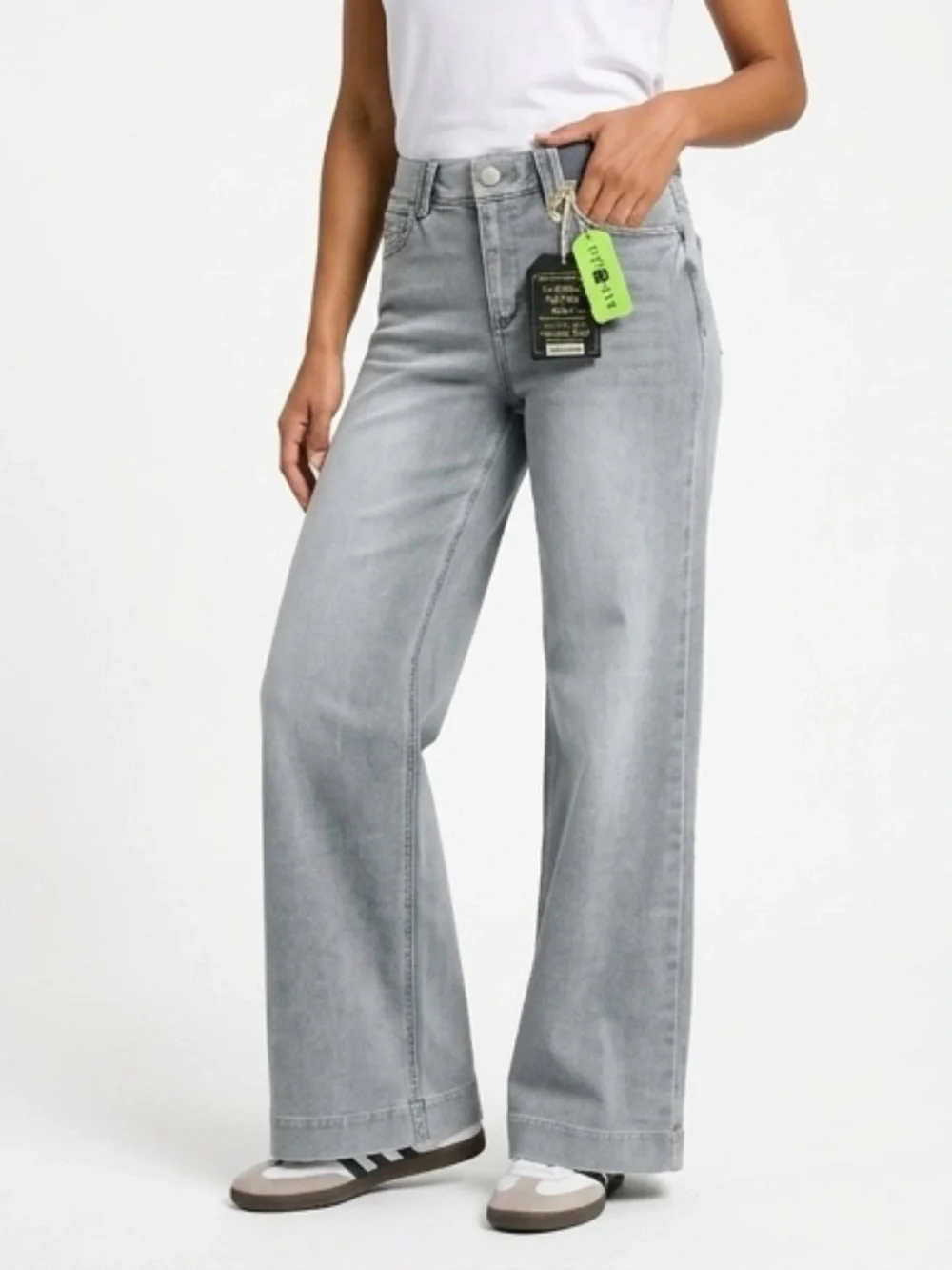 Democracy Light Blue Wide-Leg Jeans - Picture 3 of 8